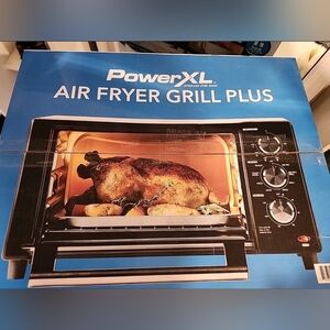 Black Air Fryer Grill Plus